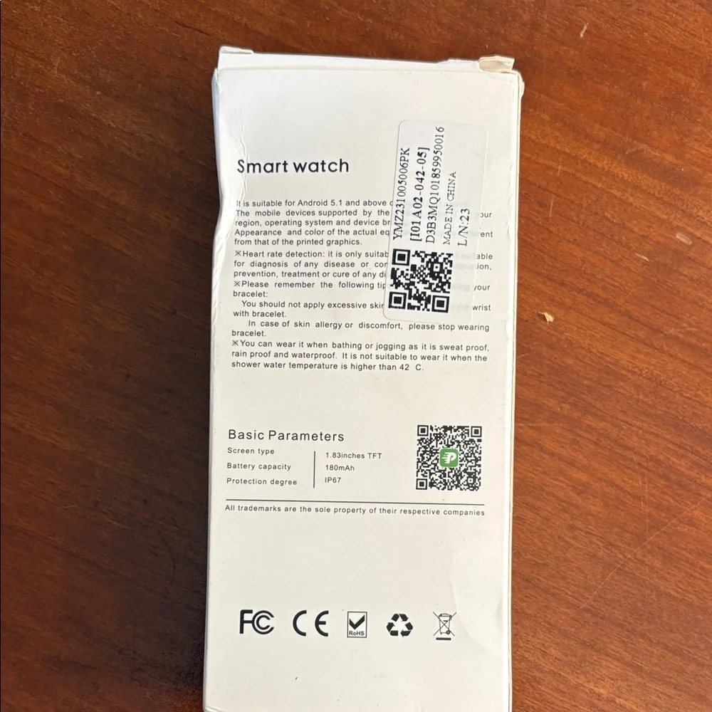 GT20 Smartwatch - pink NWT